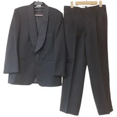 Z1516 【美品】dunhill ダンヒル  タキシード セットアップ　ブラックフォーマル　冠婚葬祭　黒　ブラック　メンズ　クリーニング済み　高級感