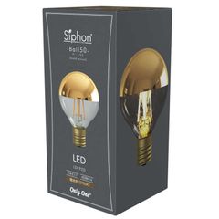 【 新品 未開封 】   ビートソニック LED電球 ボール50 Tミラー ゴールド Siphon ［E17 /ボール電球形 /40W相当 /電球色 /1個］ LDF92D 未使用 送料無料