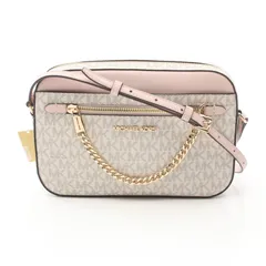 マイケルコース Michael Kors ショルダーバッグ JET SET ITEM ジェットセット アイテム 35S1GTTC9B パウダーマルチブラシ PVCコーティングキャンバス レザー ショルダーバッグ レディース 新品