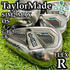 【良品】テーラーメイド シム2マックス OS メンズアイアンセット 7本 R 右用 テーラーメイド 2021年 SIM2 MAX アイアンセット 7本 (#5-9