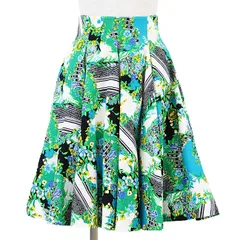 【SALE】Christian Dior クリスチャンディオール スカート マドモワゼル Dior ジャガード フレア フローラル 花柄 コットン100％ ひざ丈 ボトムス レディース サイズ M マルチカラー 総柄 NE4BC247Aのサムネイル