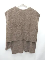 ◇ select MOCA セレクト モカ ベスト セーター ニット アンサンブル サイズF ブラウン レディース P  【1405230009530】