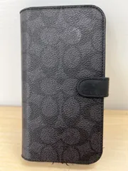 【中古品】COACH シグネチャー 手帳型  コーチ iPhoneケース　対応不明　平塚店のサムネイル