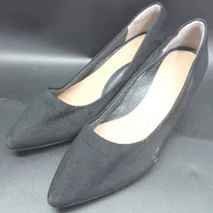 ◇ ⊂ RANDA ランダ エレガント系 ヒールパンプスシューズ サイズ23.5 ブラック系 レディース E  【1507250014775】