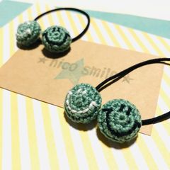 ニコちゃんヘアゴム　2個セット