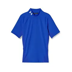 アンダーアーマー(UNDER ARMOUR) コンプレッションウェア ヒートギアアーマー モック 半袖 メンズ 1372586 ロイヤル/ホワイト XXLサイズ