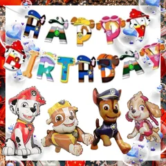 パウパトロール バルーン4点+バースデーバーナーセット ☆