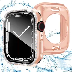 【新品】 ANYOI 対応 Apple Watch ケース Series SE3/SE2/SE/6/5/4 40mm アップルウォッチ カバー キラキラ ガラスフィルム 2 in 1 前後の保護 アップルウォッチ ケース 耐衝撃 Apple Watch カ 1