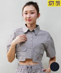【ムラスポ公式】Dickies ディッキーズ レディース ナイロン ショート丈 半袖 ワークシャツ セットアップ対応 80488500 ムラサキスポーツ限定のサムネイル