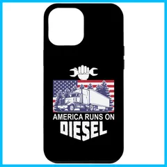 【数量限定】Pro Max ディーゼル トラック ドライバー 15 USA America Runs On iPhone Diesel アメリカ国旗 スマホケース