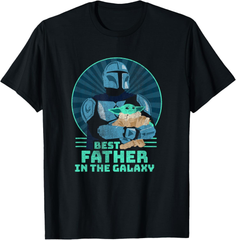 新生活応援SALE　スター・ウォーズ:マンダロリアン&ググー ベスト父の日 Tシャツ　メンズ　S～３XL