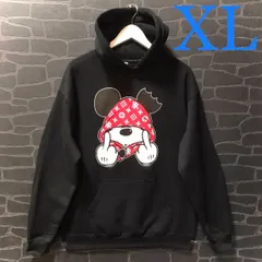 90s ミッキー mickey パーカー 三つ目 パロディ ブート トップス