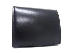 ■新品同様■ dunhill ダンヒル レザー 三つ折り コインケース コインパース 小銭入れ 財布 ウォレット メンズ ブラック系 BL2079