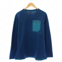 パタゴニア Patagonia 23AW R1 Air CREW R1エアクルー トレーナー フリース 長袖 ストレッチ 切替 L 青 ブルー タグ付き 40235 /BBのサムネイル