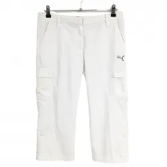 プーマ 七分丈カーゴパンツ 白 ストレッチ  レディース O ゴルフウェア PUMA
