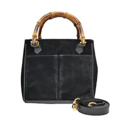 極美品✨GUCCI グッチ バンブー 2way スエード ショルダーバッグ GUCCI グッチ バンブー スエード ミニ2WAYバッグ ハンドバッグ