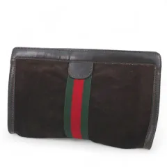 GUCCI オールドグッチ ブラウン スエード クラッチバッグ　セカンドバッグ GUCCI グッチ オールドグッチ クラッチバッグ セカンドバッグ