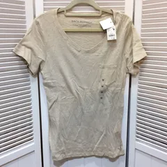 未使用☆BACK NUMBER バックナンバー VポケットTシャツ M ベージュ系 ライトオンのサムネイル