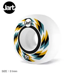 ジャート スケートボード ウィール JAWH0022A008 レディース メンズ SPIRAL 51mm 102A ウィール パック JART SKATEBOARDS カラー:ホワイト×マルチ 品番：73649007のサムネイル