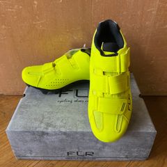 【新品未使用】 FLR F-55 ビンディングシューズ SPD ロードバイク グラベル MTB シューズ 黄 37 23.6cm 【送料無料】