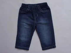 ミキハウス アウトレット miki house mikihouse 子供服 男の子 女の子 パンツ 青 薄手 デニム 五分丈 春 夏 100cm ★3 ボトムス ズボン ボーイズ 男児 ガールズ 女児 キッズ 【中古】 ユーズド