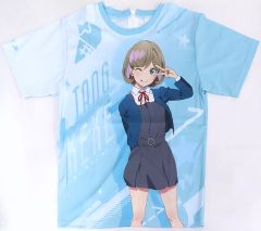 【中古】Tシャツ 唐可可 Liella!のリハ着 ライトブルー フリーサイズ 「ラブライブ！スーパースター!!」 結ヶ丘女子購買部グッズ