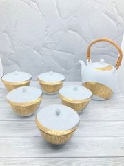 【新品】ノリタケ　金閣銀閣　茶器揃　乃りたけ　和食器　ダイヤモンドコレクション　希少品　ティーポット　急須　ティーセット　食器　金　銀