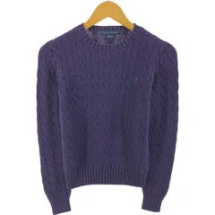 古着 ラルフローレン Ralph Lauren RALPH LAUREN ケーブル編み コットンニットセーター レディースS相当/eaa524268