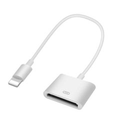 【数量限定】【人気商品】8ピンオス-30ピンメス出力アダプター iPhone iPhone充電データ同期コネクターケーブル MFi認証 12/11/X/8/7/6/5/iPad/iPodに対応 Apple 30ピンアダプター ホワイト - Lightning