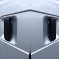 ブラックダブルインナーサイレンサースバル サンバー社外マフラー
