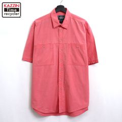 90s vintage WOOLRICH 無地 半袖シャツ メンズ 表記Lサイズ