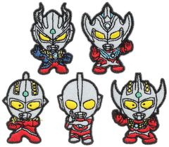 【在庫処分】ワッペンセット 5種入り ウルトラヒーローズ URUTORAS パイオニア
