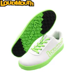Loudmouth ラウドマウス LM-GS0005 スパイクレス ゴルフシューズ　White×Green（949）ホワイト×グリーン 無地/ビッグロゴ 【メンズ/レディース】のサムネイル