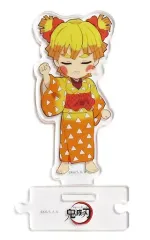 【中古】アクリルスタンド・アクリルパネル 我妻善逸(善子/通常) 「鬼滅の刃 無限列車編・遊郭編 キャラクター絵巻カフェ in ufotable Cafe×マチ★アソビCAFE 描き下ろしみにきゃら繋がるランダムアクリルスタンドA(遊郭編)」