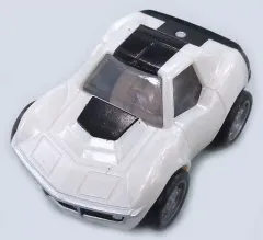 【中古】ミニカー 1.1969 コルベット ZL1(ホワイトパール×ブラック) 「サントリーコーヒーボス シボレー100周年 Anniversary Collection」 2011年キャンペーン品