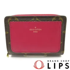 ルイ・ヴィトン ポルトフォイユ ルー M82377 モノグラム レディース フューシャ 【中古】