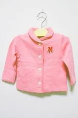 【中古】HOT BISCUITS ホットビスケッツ 子供服 女の子 長袖 羽織り カーディガン ピンク サイズ90 ミキハウス