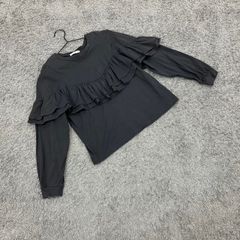 ☆AG☆エージー♪長袖トップス♪カットソー♪ブラック♪大人可愛い♪フリル(M)