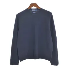 90年代 Polo by Ralph Lauren ポロ ラルフローレン サーマル 長袖Ｔシャツ 無地 ネイビー (メンズ L) 中古 古着 T0633