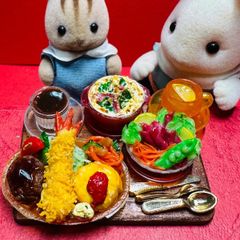 ミニチュアフード⭐️シルバニアファミリー⭐️お母さんと一緒に