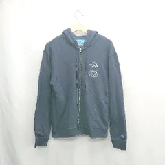 ◇ ⊇ mmts マミタス ロゴプリント 長袖 パーカー サイズM ネイビー系 レディース E  【1503050030113】