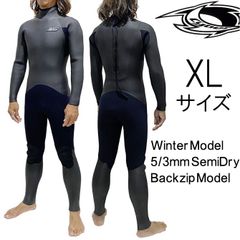 2024-25年モデル XLサイズ メンズ Cyber サイバー ウェットスーツ 5/3mm セミドライ フルスーツ バックジップ tmp-semi-bz