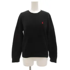 ラルフローレン RALPH LAUREN トレーナー スウェット 長袖 ポニー刺繍 裏毛 M 黒 ブラック /GV ■GY14のサムネイル