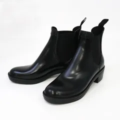 ぴこ　MACKINTOSH スタッズ付きレインシューズ 黒 37 MACKINTOSH が人気アイテムにスタッズをあしらったカプセル