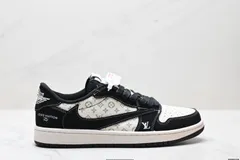 トラヴィス・スコット × エア ジョーダン 1 "Reverse Mocha"（AJ1 TS ライトニング コラボレーション リバースフック）ロートップ カルチャー バスケットボール シューズ-MM輸入4