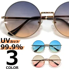 サングラス 伊達メガネ メンズ レディース ラウンド ボストン 丸メガネ ツーポイント 縁なし リムレス 丸型 グラデーションレンズ 大きいレンズ ライトカラーレンズ 薄い色 ゴールド スモーク ブラウン ブルー イエロー ピンク 全3色 推し活 コスプレ