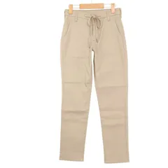 EDWIN エドウィン ジャージーズ JWE07S 麻 リネン混★ ストレッチ スリム イージー パンツ Sz.XS レディース ベージュ