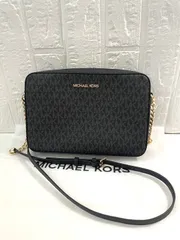 I【未使用・保管品】MICHAEL KORS マイケルコース チェーンショルダーバッグ レディース ブラック ゴールド ブランド オシャレ 普段使い