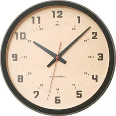 2023年最新】KATOMOKU muku round wall clock 4 km-57GRC グレー 電波