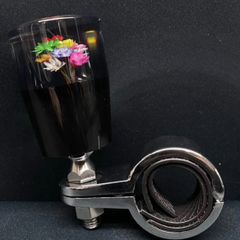 ハンドルスピンナー 水中花 旧車 デコトラ 軽トラ クリアグレー - メルカリ